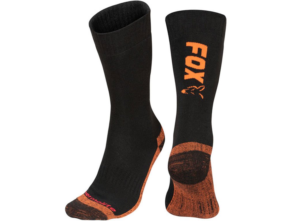 Fox Thermolite Long Socks Black/Orange 40-43
