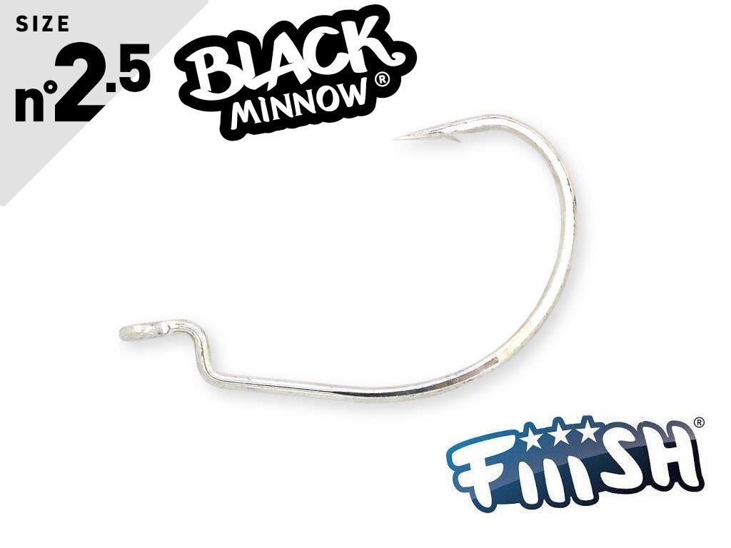 Fiiish Black Minnow BM3054 Krog Hook Premium by VMC 4pcs