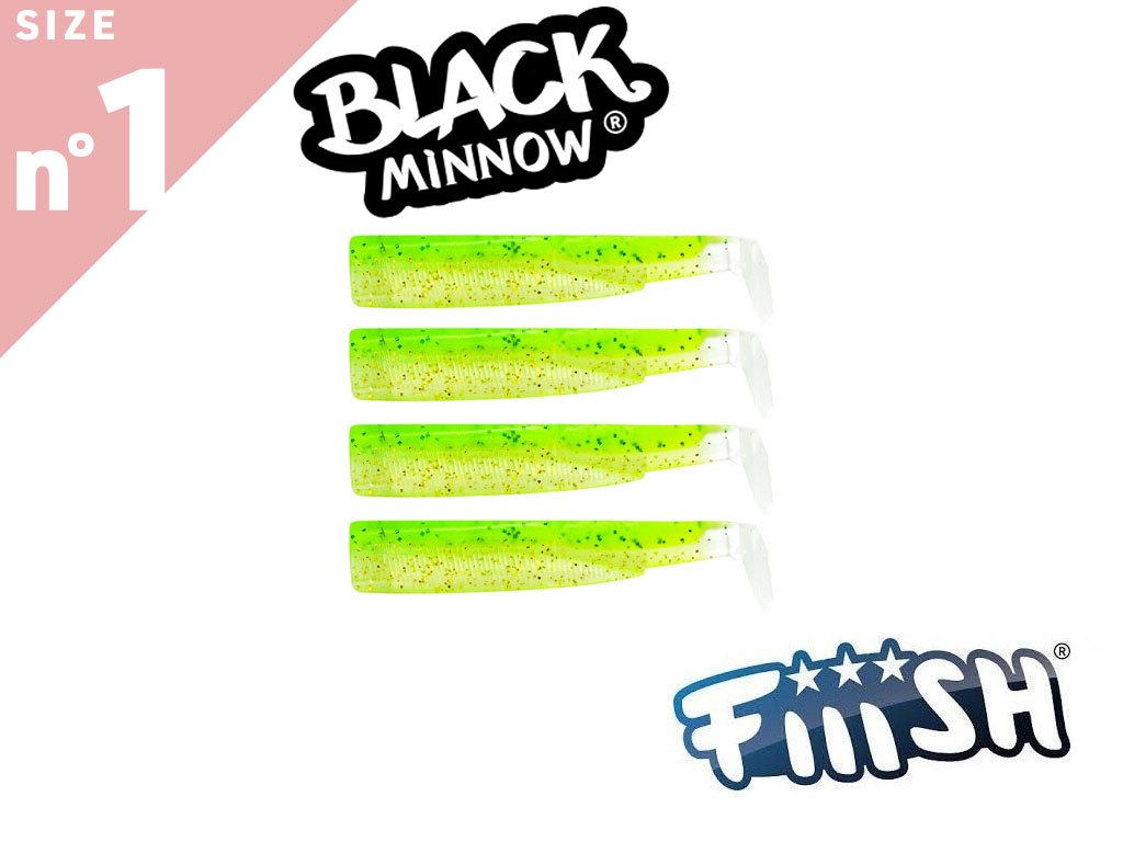 Fiiish Black Minnow 70 BM3038 Bodies 4pcs Lime Juice