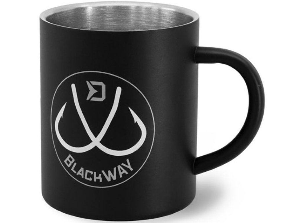 Delphin BlackWay Stainless Steel Mug Black 300ml