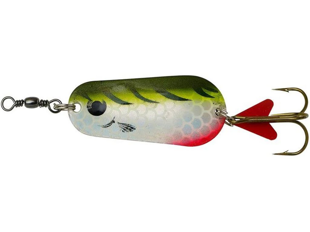 DAM Effzett Standard Spoon 22g 5.5cm Olive/Chartreuse Tiger UV