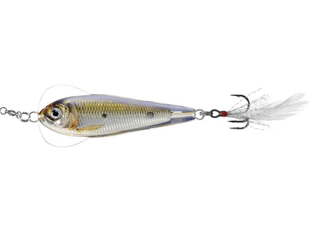 LiveTarget Flutter Shad Spoon 55mm, 14g Silver/Bronze