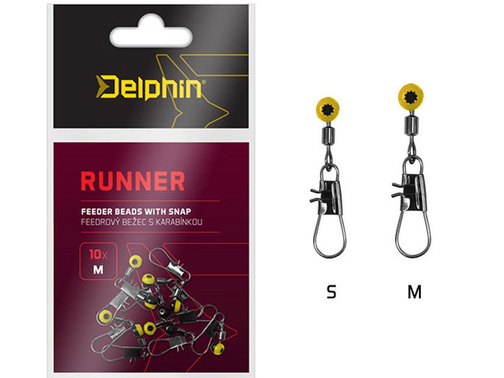 Delphin Feeder Runner With Snap M, 10pcs