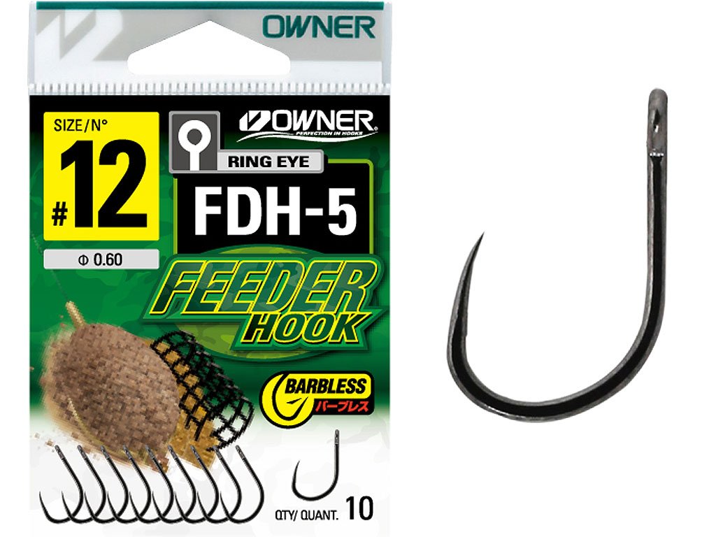Owner Feeder Hook FDH-5 Black Chrome 14