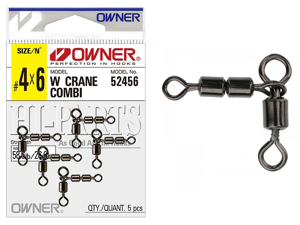 Owner 52456 W Crane Combi Swivel 6x8