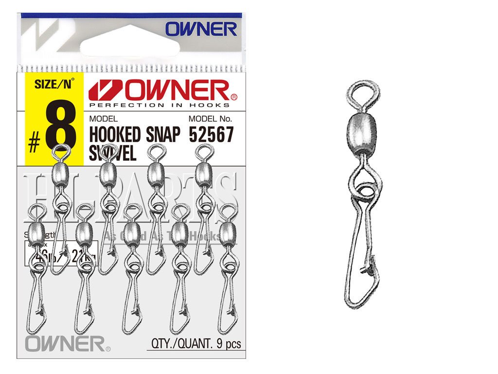Owner 52567 Hooked Snap Swivel 6