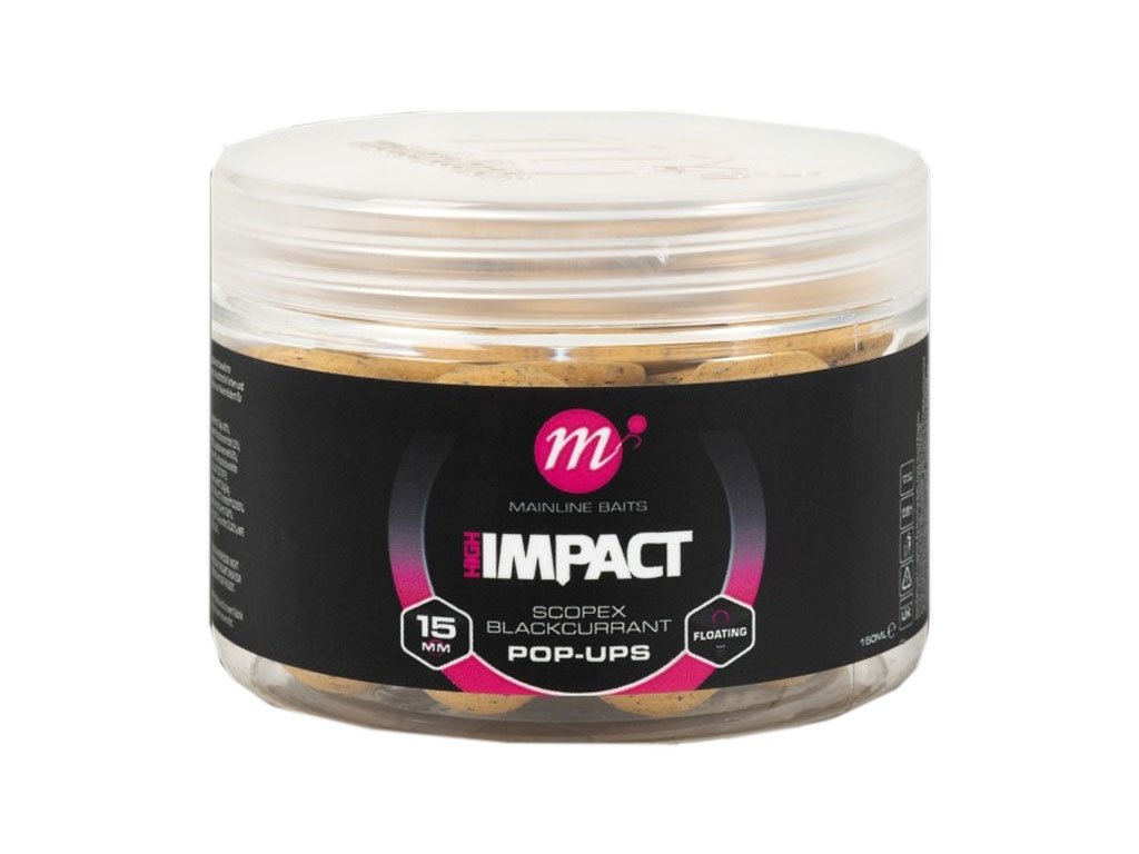 Mainline Baits High Impact Pop Up 15mm Scopex Blackcurrant