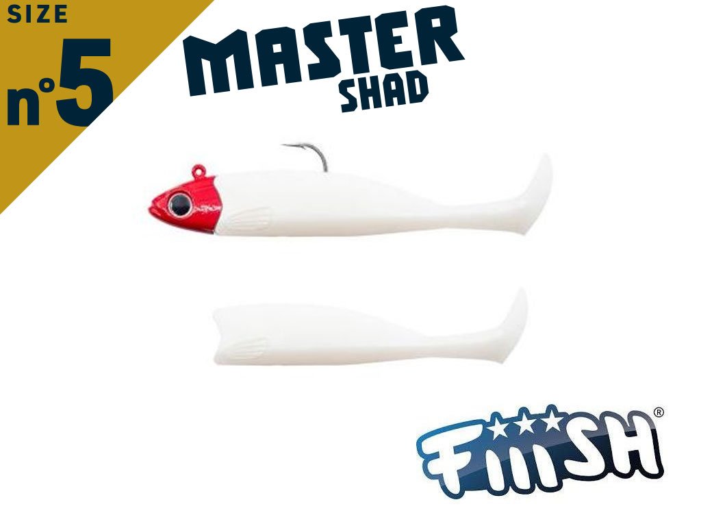 Fiiish Master Shad 125 MS4536 Combo Medium 25g White Coco/Red + Body