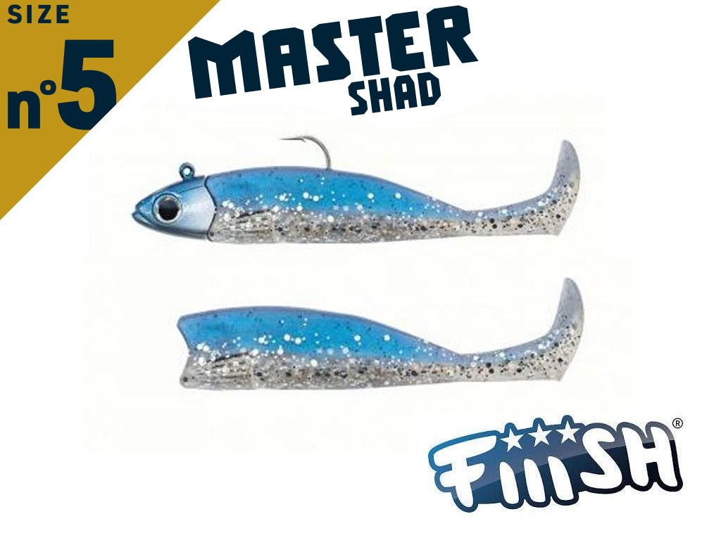 Fiiish Master Shad 125 MS4557 Combo Medium 25g Blue Strike + Body