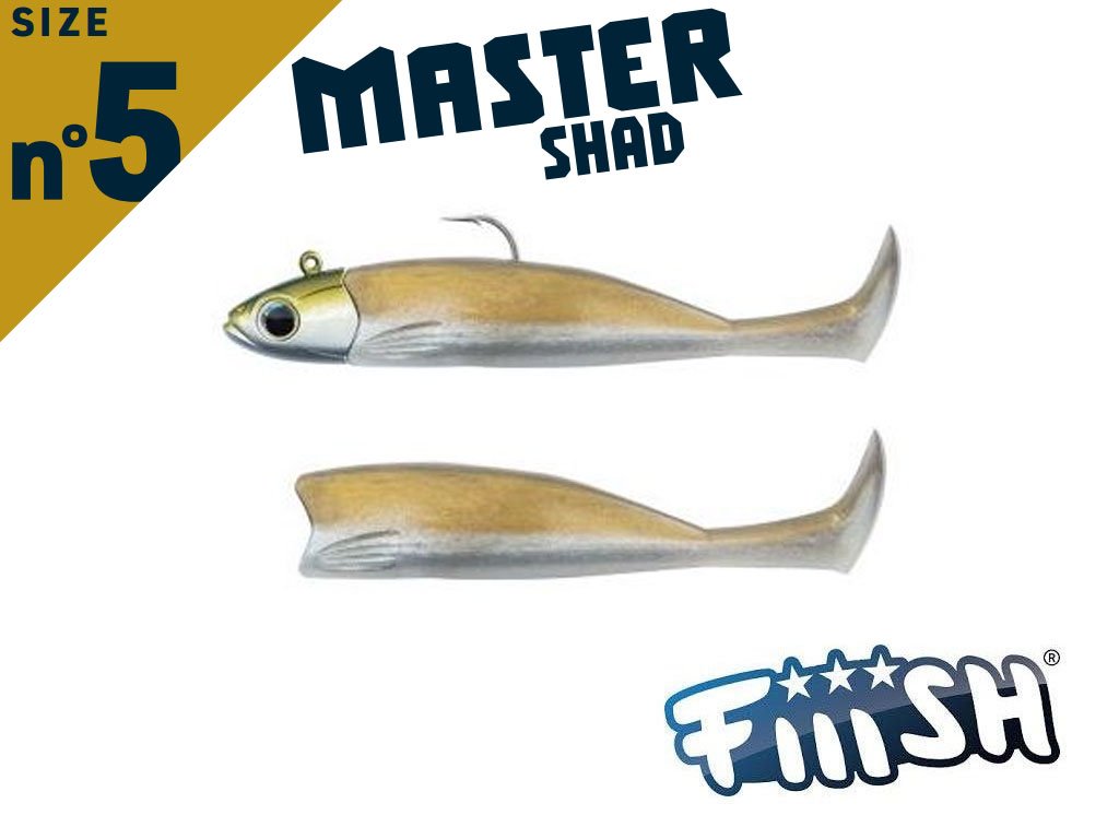 Fiiish Master Shad 125 MS4537 Combo Heavy 36g Khaki + Body