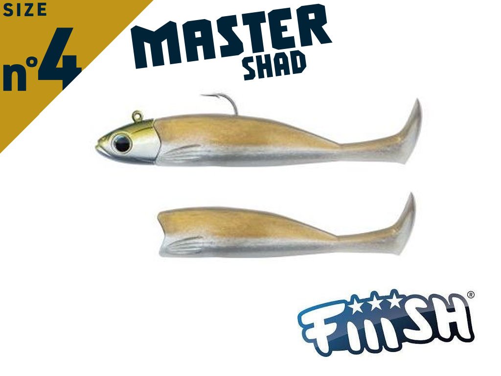 Fiiish Master Shad 100 MS4521 Combo Heavy 21g Khaki + Body