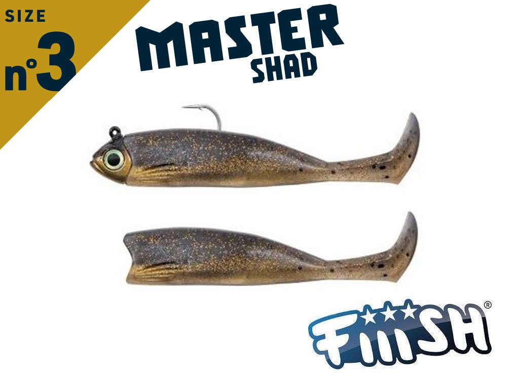 Fiiish Master Shad 75 MS4502 Combo Light 3g Gold Minnow + Body