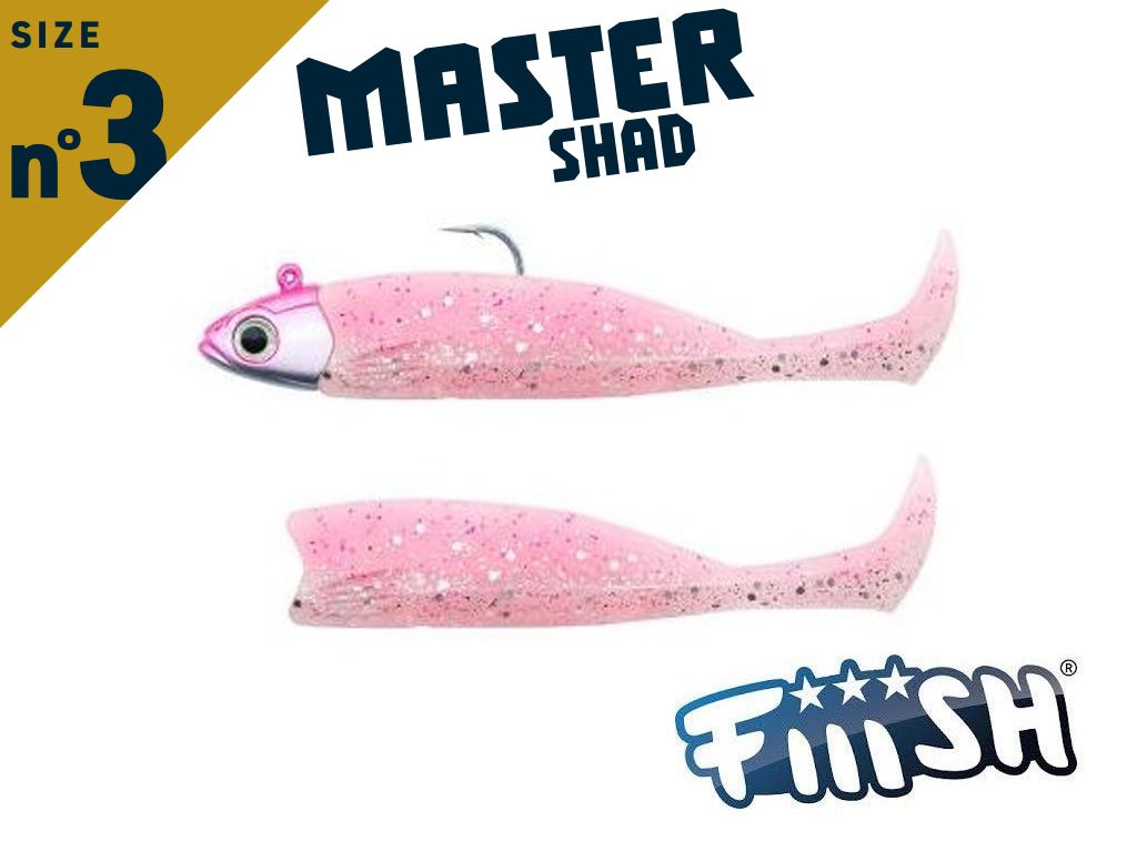Fiiish Master Shad 75 MS4505 Combo Medium 6g Neon Pink + Body