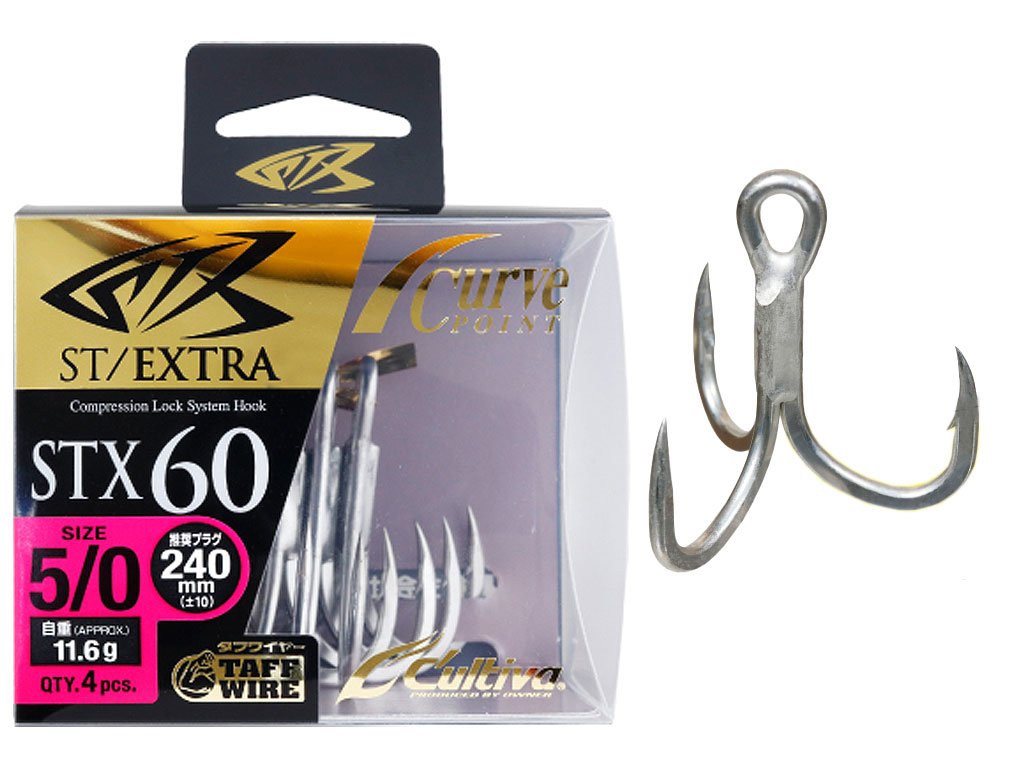 Owner STX-60 Extra Treble Hooks 5/0