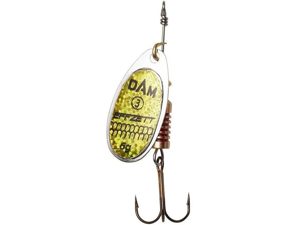 DAM Effzett Standard Spinner #3, 6g Reflex Gold