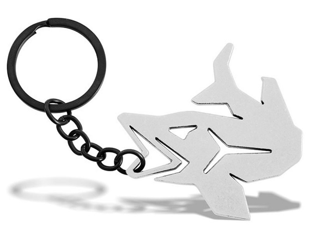 Delphin Pikener Silver Key Chain With A Bottle Opener