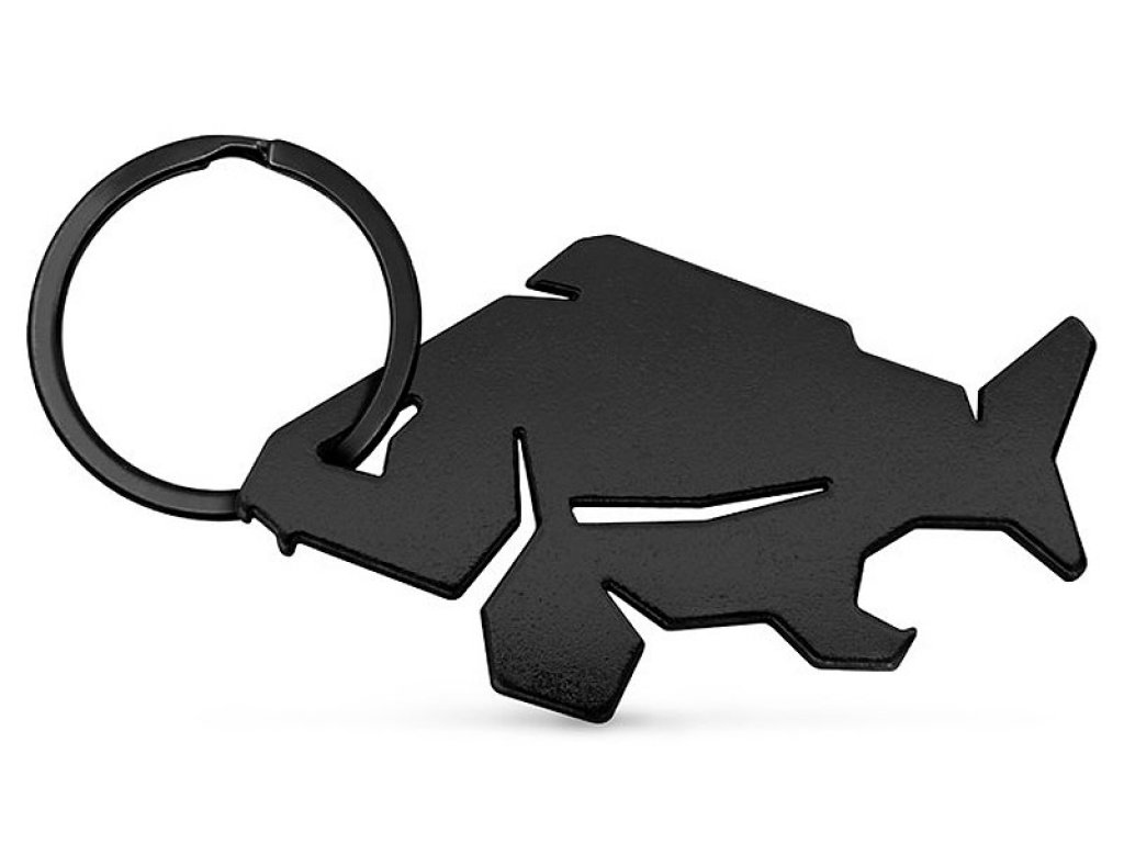 Delphin Carpener Black Key Chain With A Bottle Opener