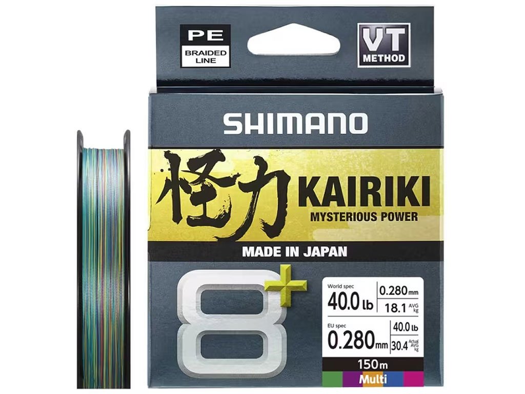 Shimano Kairiki 8+ MultiColor 300m, 0.42mm, 54.7kg
