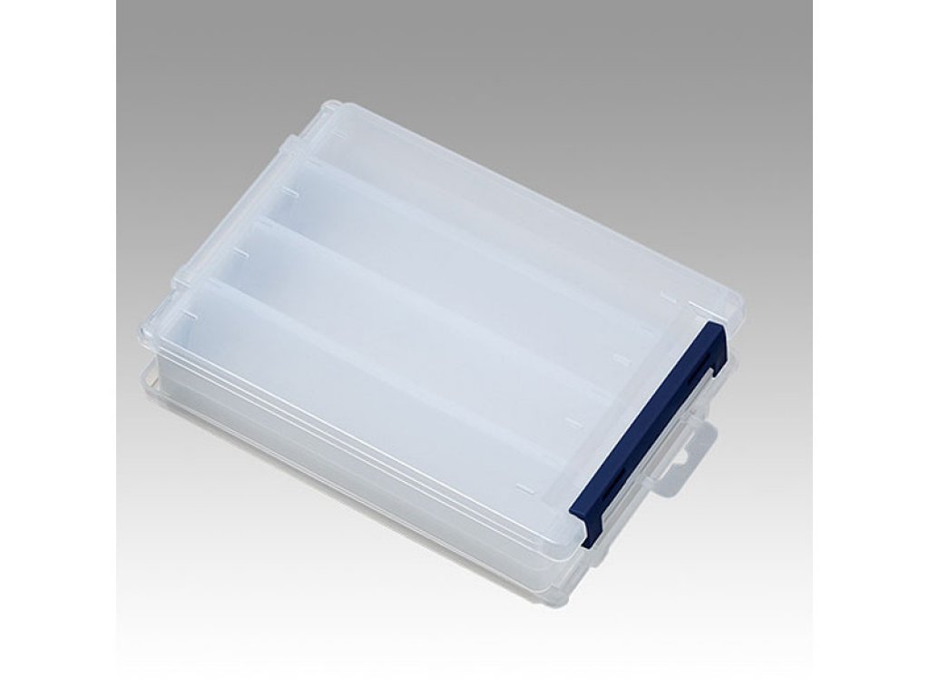 Meiho Reversible 180V Two Sided Plastic Lure Case Clear 205x145x50mm