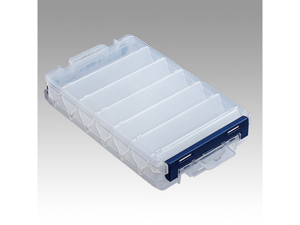 Meiho Reversible 120 Two Sided Plastic Lure Case Clear 200x126x36mm