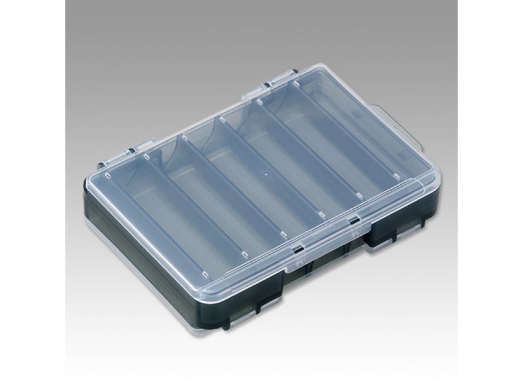 Meiho Reversible D-86 Two Sided Plastic Lure Case Black 140x104x32mm