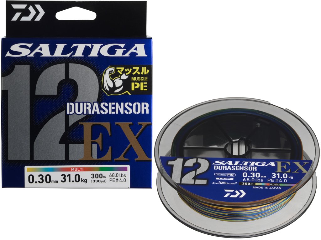Daiwa UVF Saltiga Durasensor X12EX+Si3 Multicolor 300m, 0.18mm