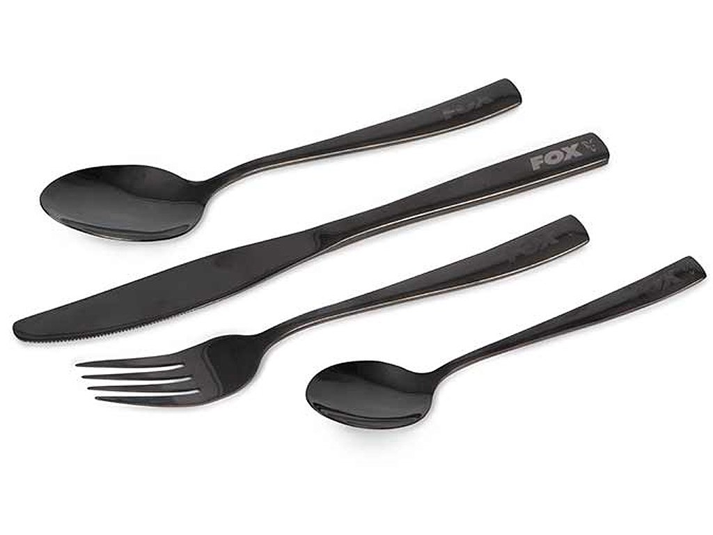 Fox Cookware Black Stainless Cutlery Set