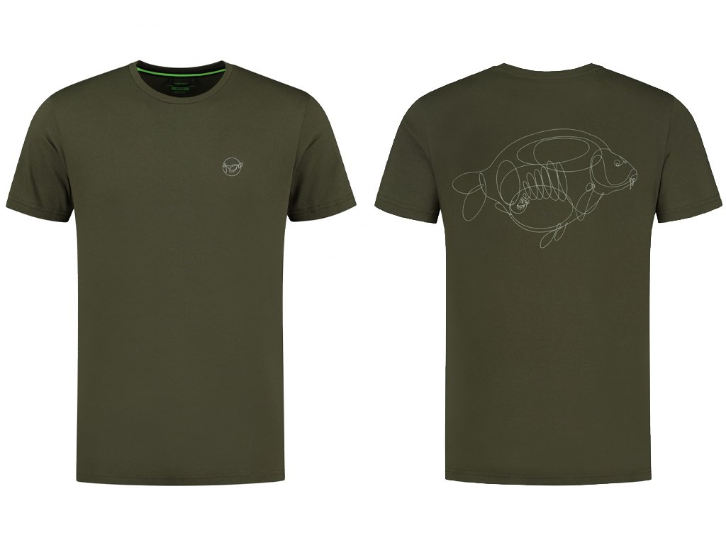 Korda One Liner Tee Olive XL