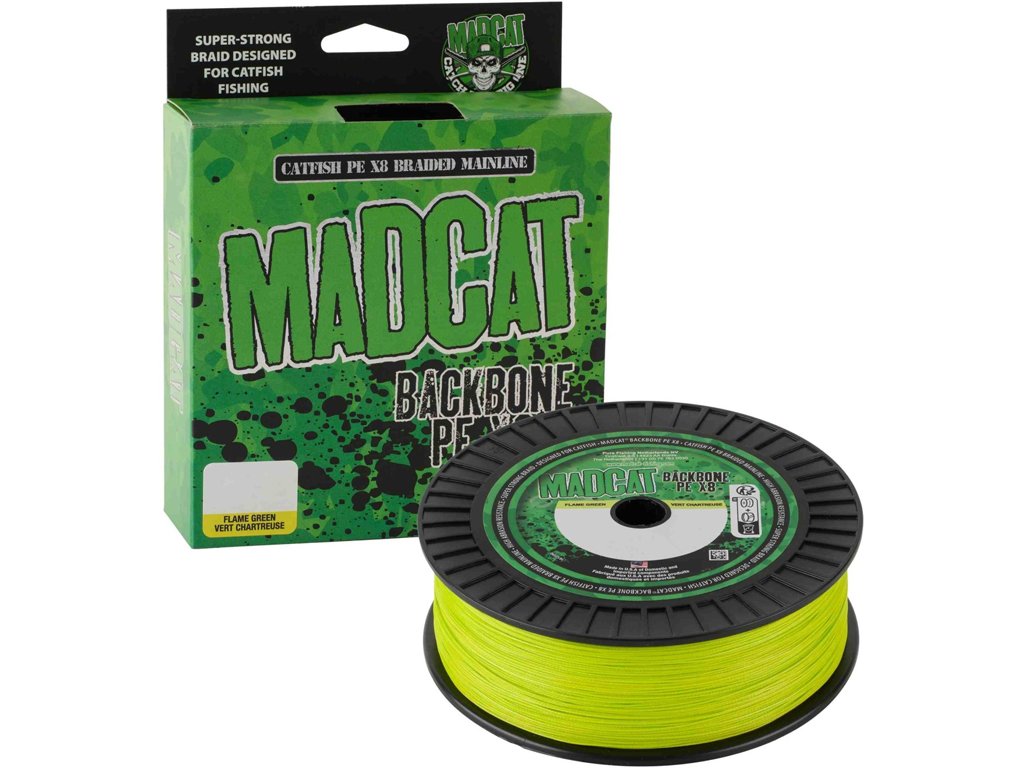 DAM Madcat Backbone PE X8 Chartreuse 300m, 0.40mm, 40.9kg