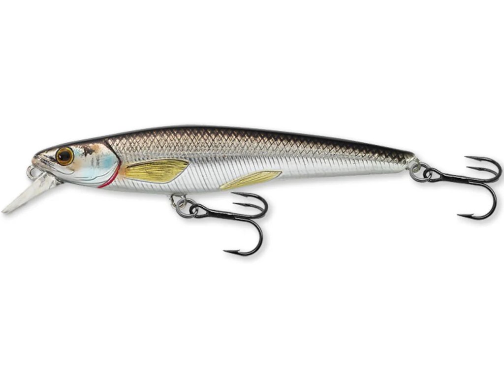 LiveTarget Rainbow Smelt Jerkbait 70S 70mm, 3.5g Silver/Black