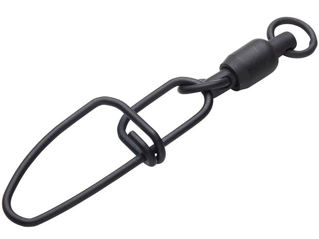 DAM MadCat Stainless Ball Bearing Swivels With Crosslock Snap Black #2, 75kg