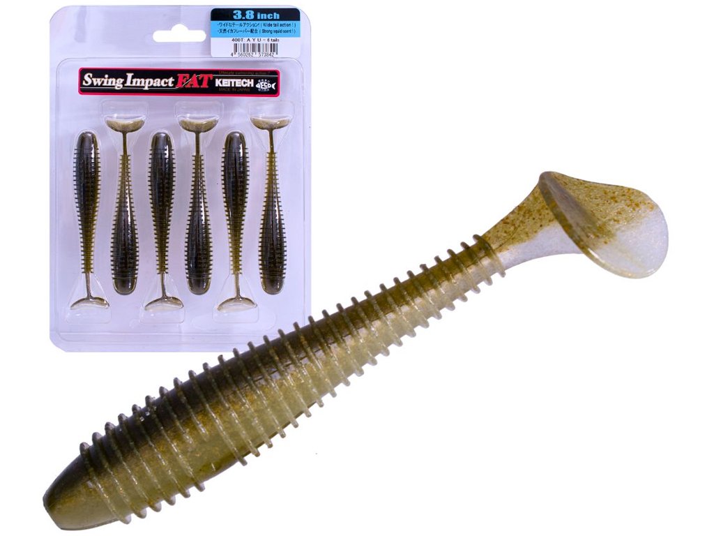 Keitech Scented Soft Swimbait Lure Impact Fat 4.3inch Ayu