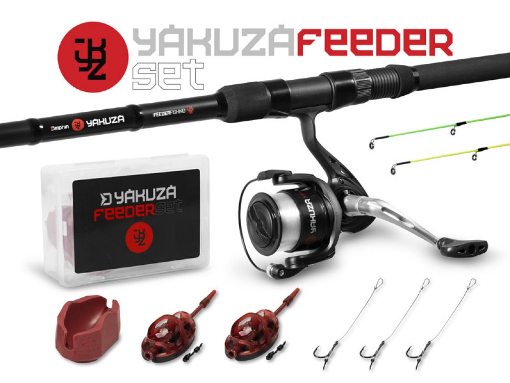 Delphin Yakuza Feeder Set 3.60m, 100g, 3pcs