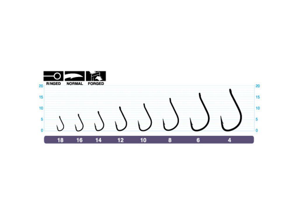 Owner Pin Hook 50922, black-chrome, 16
