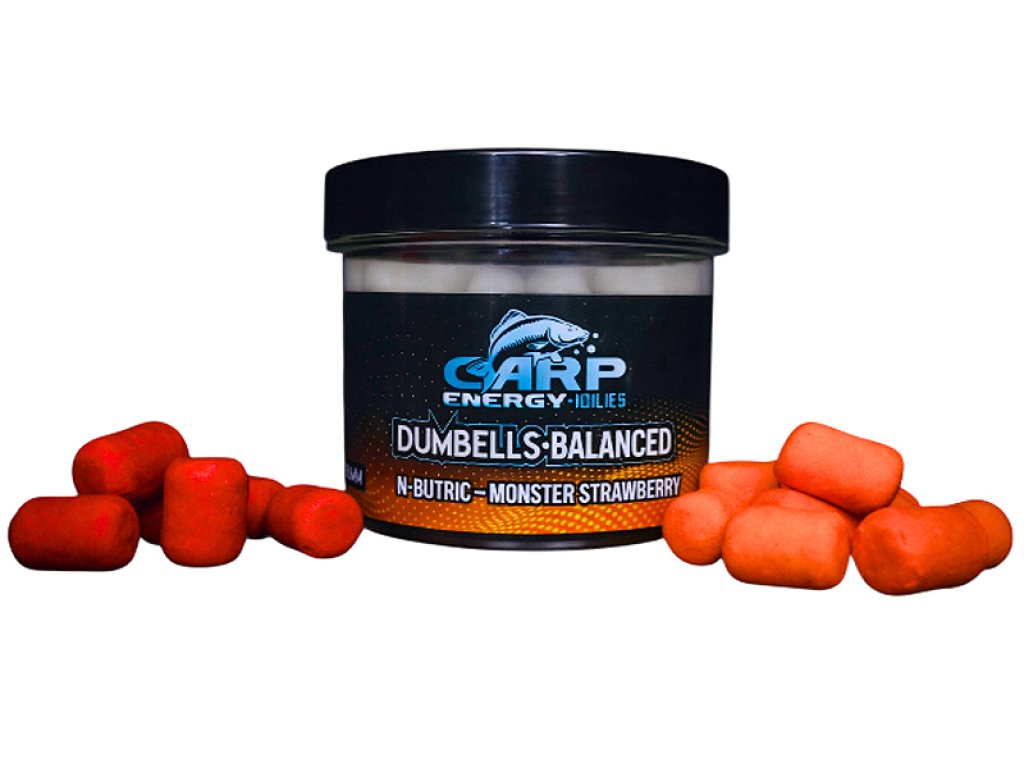 Carp Energy Dumbells Balanced 10/14mm-12/16mm N-Butric/Monster Strawberry