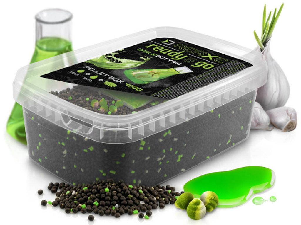 Delphin Reaxe Ready&GO Pellet Box Garlic/Butyric 400g