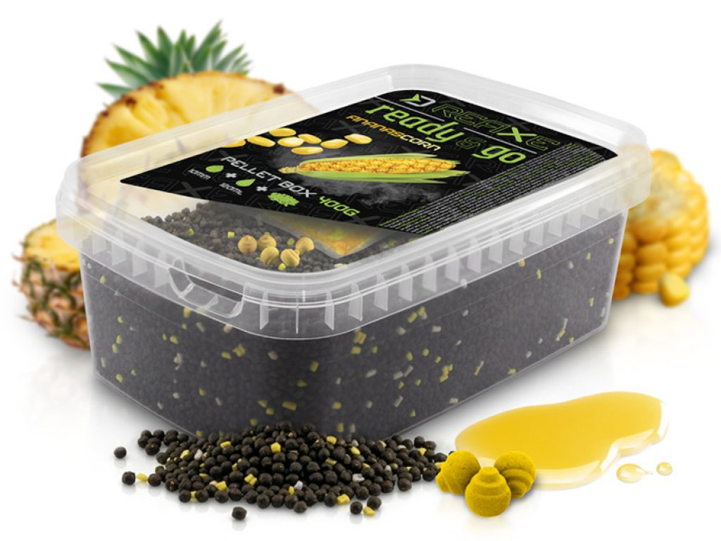 Delphin Reaxe Ready&GO Pellet Box Corn/Ananas 400g