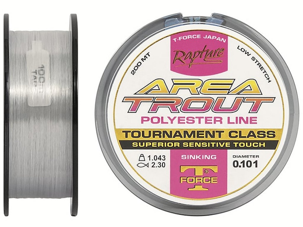 Rapture Area Trout Polyester Line 200m, 0.112mm, 2.50lb