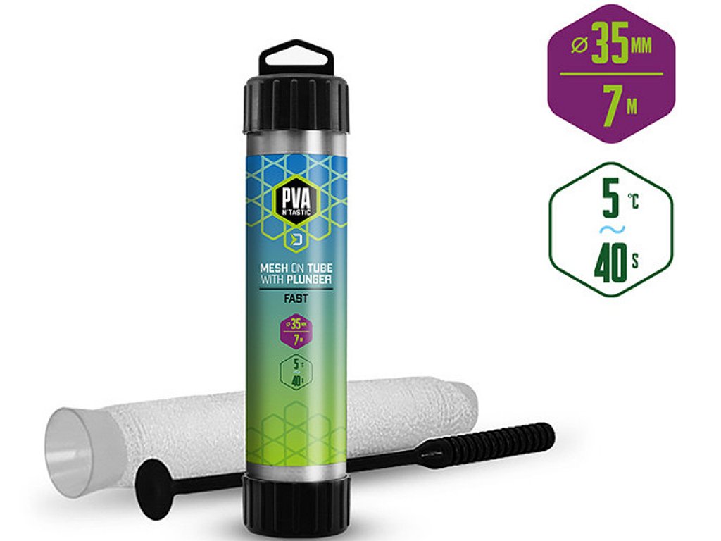 Delphin PVA NTastic Quick Mesh Tube + Plunger 7m, 35mm Wide