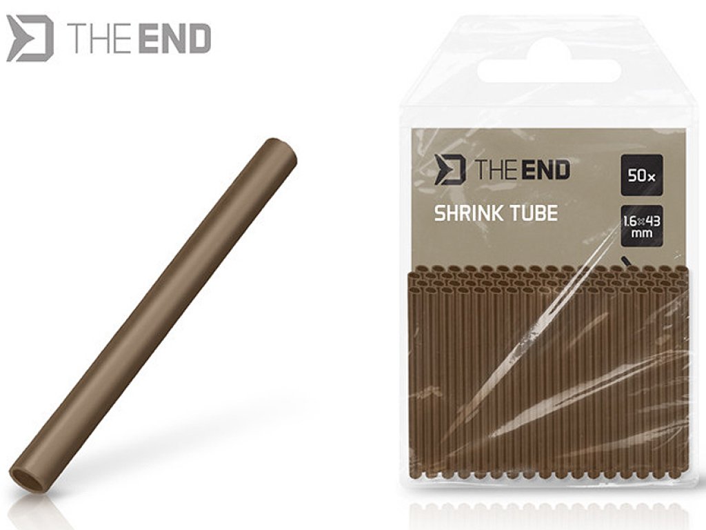 Delphin The End Shrink Tube Brown 1.6x43mm, 50pcs