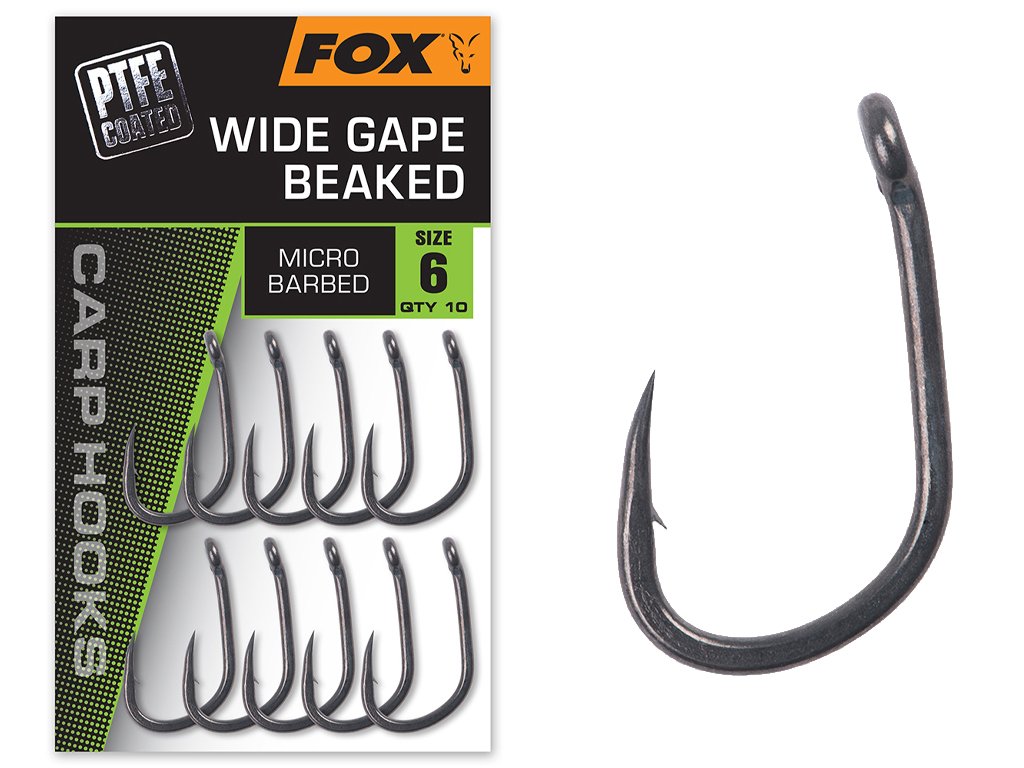 Fox Wide Gape Beaked Straight 6, 10pcs