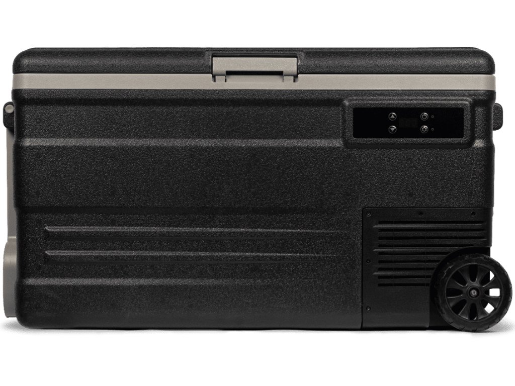 Steamy-E Single Zone Roller Electric Compressor Cooler on Wheels 74L Black