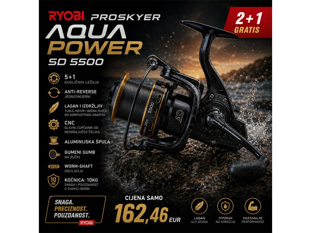 Ryobi Proskyer AquaPower SD 5500 2+1 FREE