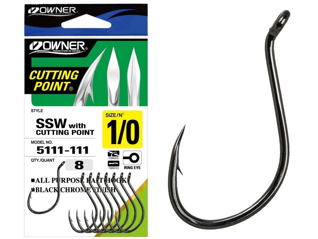 Owner SSW With Cutting Point 5111, black-chrome, 3/0