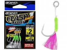 Owner JF-22 Flash Single Assist Hook Pink, 2