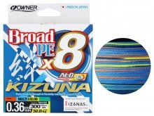 Owner Kizuna X8 Braid 300m Multicolor 0.10mm