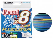 Owner Kizuna X8 Braid 150m Multicolor 0.12mm