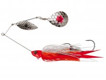 Savage Gear Da Bush Spinnerbait 14cm, 21g S Red Head Silver