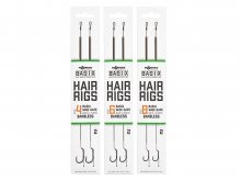 Korda Basix Ready Tied Hair Rigs Wide Gape Barbless 8