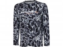 Savage Gear Night UV Long Sleeve Shirt Black Waterprint XXL